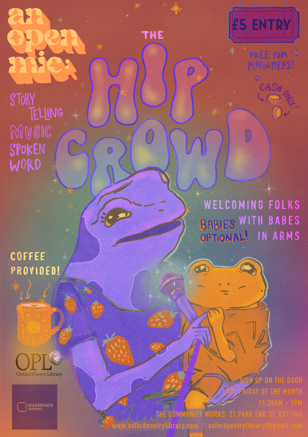 The Hip Crowd open mic